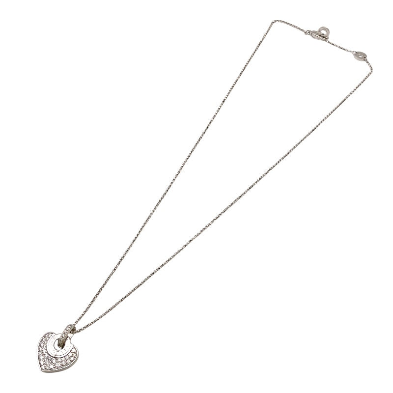 ブルガリ BVLGARI クオーレ　ハート　ネックレス K18WG ダイヤモンド ジュエリー