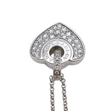 ブルガリ BVLGARI クオーレ　ハート　ネックレス K18WG ダイヤモンド ジュエリー