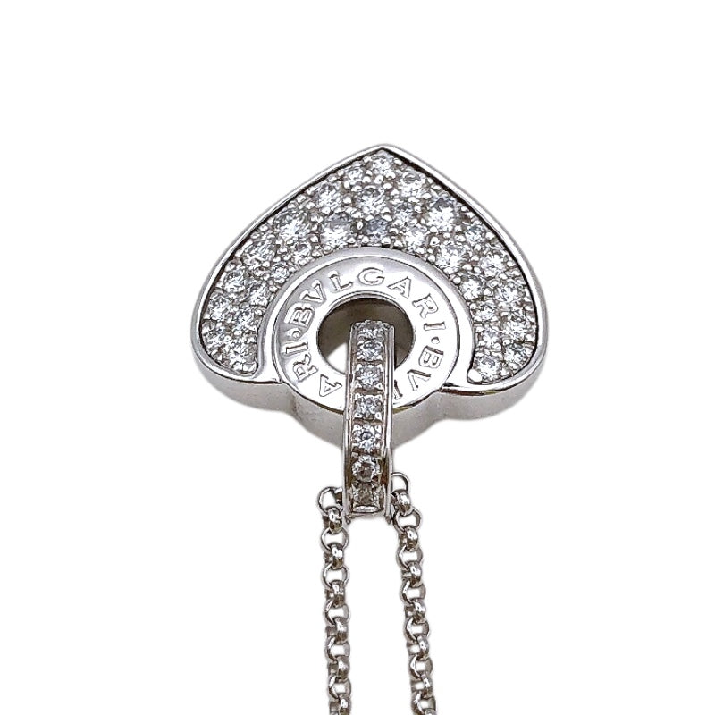 ブルガリ BVLGARI クオーレ　ハート　ネックレス K18WG ダイヤモンド ジュエリー