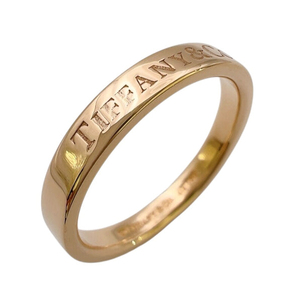 ティファニー TIFFANY＆CO ロゴリング ピンクゴールド 750PG ジュエリー