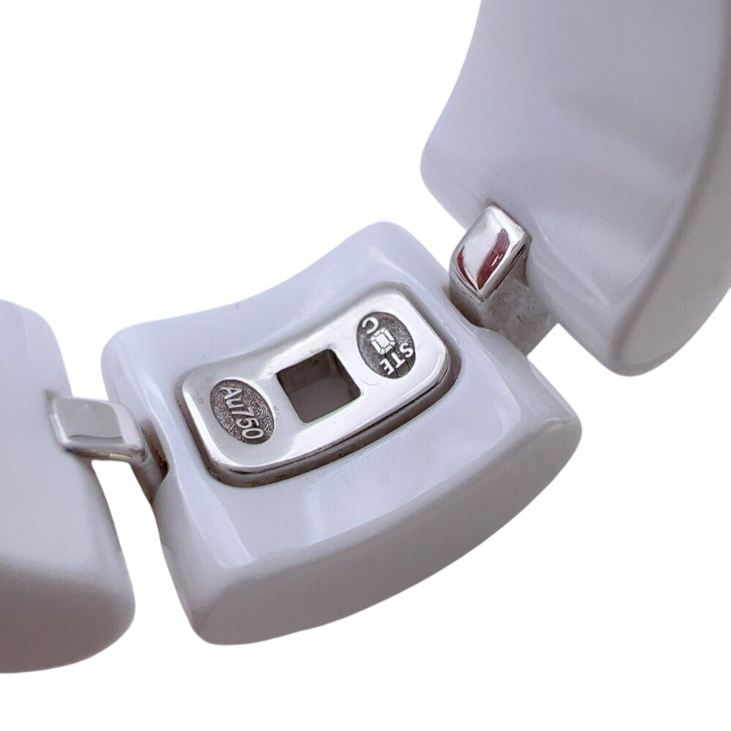 シャネル CHANEL ウルトラリング ホワイト セラミック　750WG セラミック ジュエリー