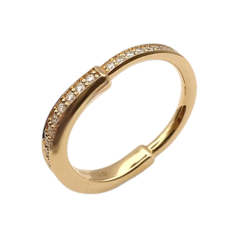 ティファニー TIFFANY＆CO ロックリングパヴェダイヤ K18イエローゴールド 750YG ジュエリー