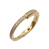 ティファニー TIFFANY＆CO ロックリングパヴェダイヤ K18イエローゴールド 750YG ジュエリー