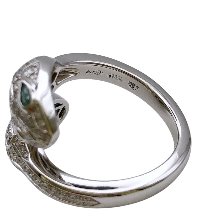 ブルガリ BVLGARI セルペンティセドゥットーリリング K18ホワイトゴールド 750WG ジュエリー