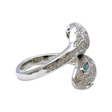 ブルガリ BVLGARI セルペンティセドゥットーリリング K18ホワイトゴールド 750WG ジュエリー