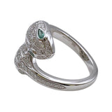 ブルガリ BVLGARI セルペンティセドゥットーリリング K18ホワイトゴールド 750WG ジュエリー