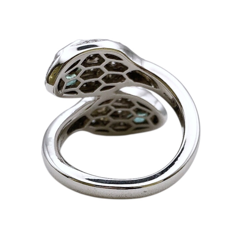 ブルガリ BVLGARI セルペンティセドゥットーリリング K18ホワイトゴールド 750WG ジュエリー