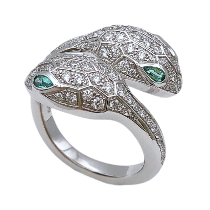 ブルガリ BVLGARI セルペンティセドゥットーリリング K18ホワイトゴールド 750WG ジュエリー