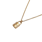 エルメス HERMES アミュレットカデナダイヤネックレス K18ピンクゴールド ジュエリー