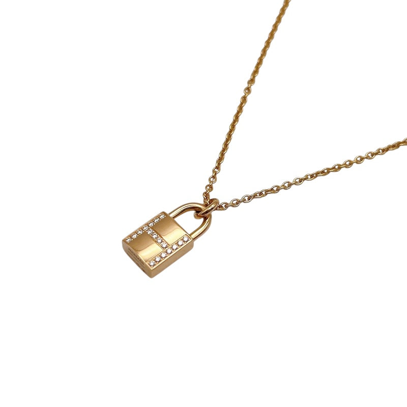 エルメス HERMES アミュレットカデナダイヤネックレス K18ピンクゴールド ジュエリー