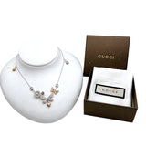 グッチ GUCCI フローラコレクションネックレス K18ホワイトゴールド ジュエリー