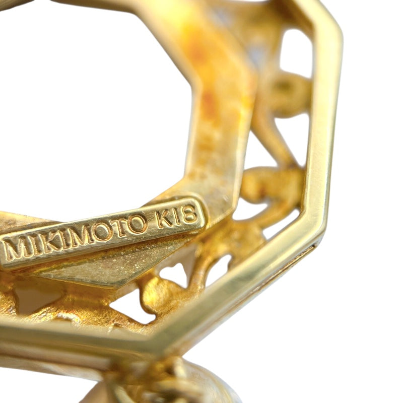 ミキモト MIKIMOTO ピクウェネックレス イエローゴールド K18YG/MOP シェル ジュエリー