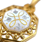 ミキモト MIKIMOTO ピクウェネックレス イエローゴールド K18YG/MOP シェル ジュエリー