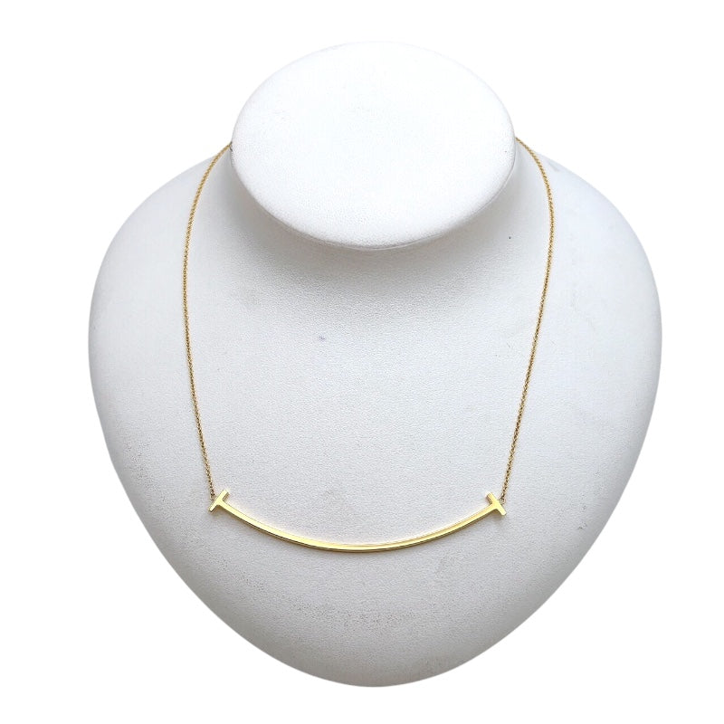 ティファニー TIFFANY＆CO Tスマイル ネックレス ラージ イエローゴールド 750YG ジュエリー