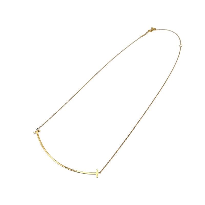 ティファニー TIFFANY＆CO Tスマイル ネックレス ラージ イエローゴールド 750YG ジュエリー