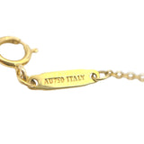ティファニー TIFFANY＆CO Tスマイルネックレスミニ 750YG/ダイヤモンド ジュエリー