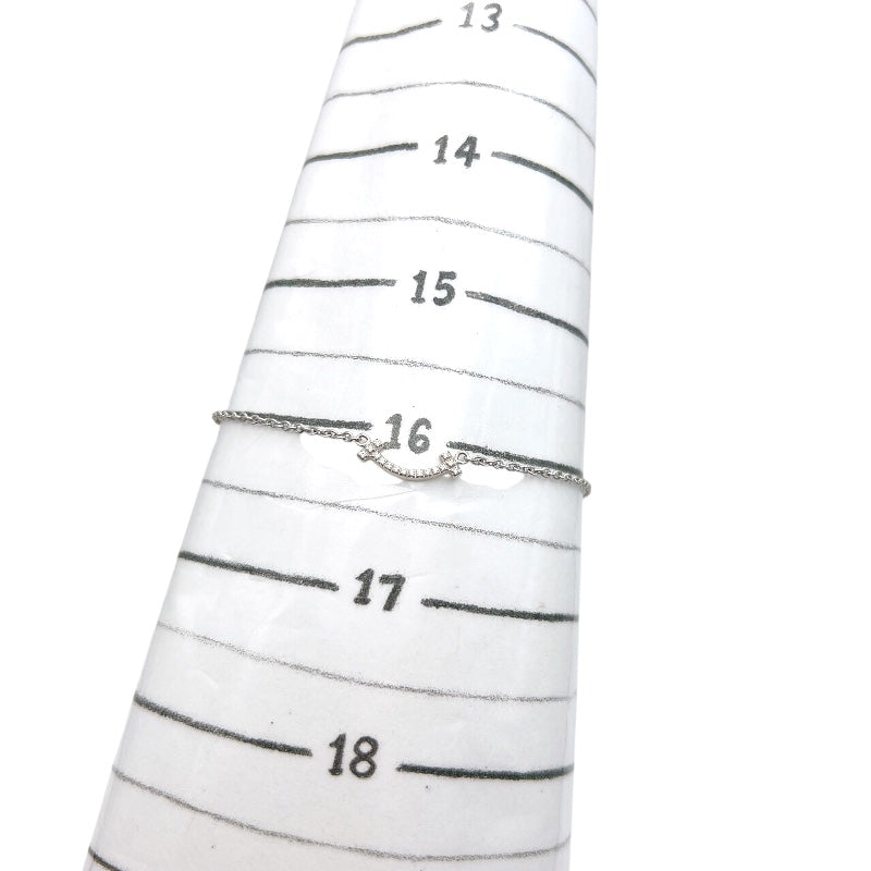 ティファニー TIFFANY＆CO Tスマイルブレス　マイクロミニ ホワイトゴールド 750WG/ダイヤモンド ジュエリー