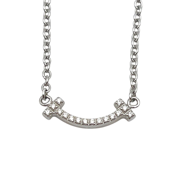 ティファニー TIFFANY＆CO Tスマイルブレス　マイクロミニ ホワイトゴールド 750WG/ダイヤモンド ジュエリー