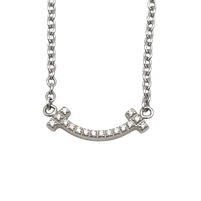 ティファニー TIFFANY＆CO Tスマイルブレス　マイクロミニ ホワイトゴールド 750WG/ダイヤモンド ジュエリー