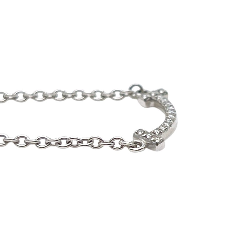 ティファニー TIFFANY＆CO Tスマイルブレス　マイクロミニ ホワイトゴールド 750WG/ダイヤモンド ジュエリー