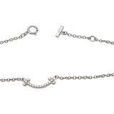 ティファニー TIFFANY＆CO Tスマイルブレス　マイクロミニ ホワイトゴールド 750WG/ダイヤモンド ジュエリー