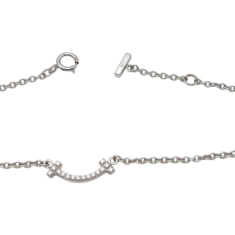 ティファニー TIFFANY＆CO Tスマイルブレス　マイクロミニ ホワイトゴールド 750WG/ダイヤモンド ジュエリー