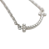 ティファニー TIFFANY＆CO Tスマイルブレス　マイクロミニ ホワイトゴールド 750WG/ダイヤモンド ジュエリー