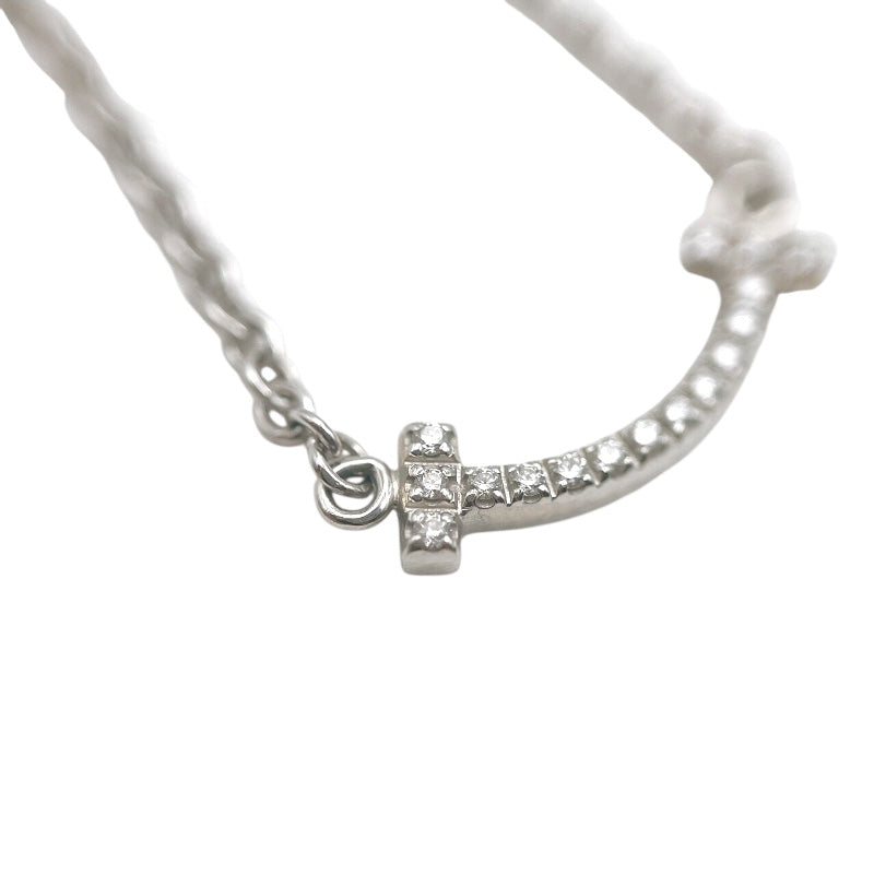 ティファニー TIFFANY＆CO Tスマイルブレス　マイクロミニ ホワイトゴールド 750WG/ダイヤモンド ジュエリー