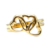 ティファニー TIFFANY＆CO トリプルハートリング　 Au750 ジュエリー