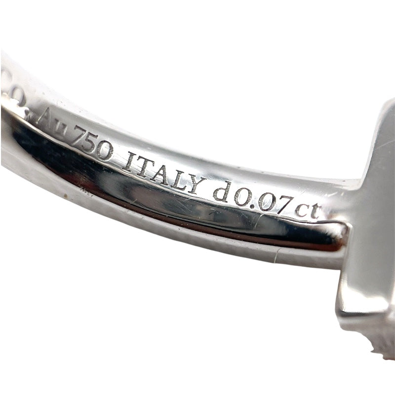 ティファニー TIFFANY＆CO Tワンリング K18WG/ダイヤモンド　ジュエリー