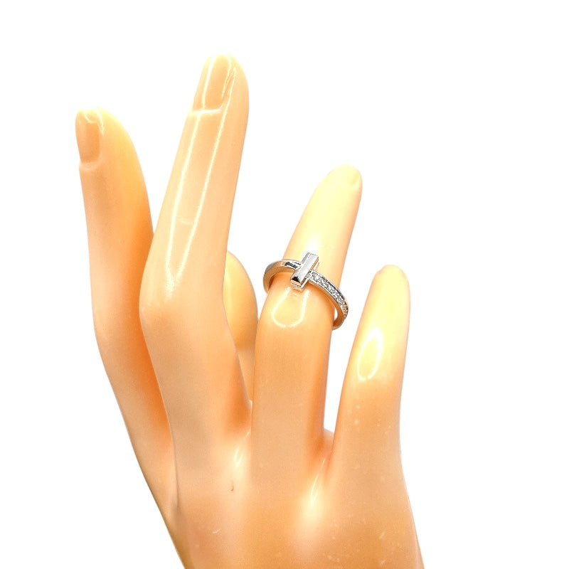 ティファニー TIFFANY＆CO Tワンリング K18WG/ダイヤモンド　ジュエリー