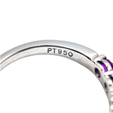 ティファニー TIFFANY＆CO エンブレイスリング Pt950/ピンクサファイヤ/ダイヤモンド ジュエリー