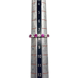 ティファニー TIFFANY＆CO エンブレイスリング Pt950/ピンクサファイヤ/ダイヤモンド ジュエリー