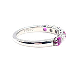 ティファニー TIFFANY＆CO エンブレイスリング Pt950/ピンクサファイヤ/ダイヤモンド ジュエリー