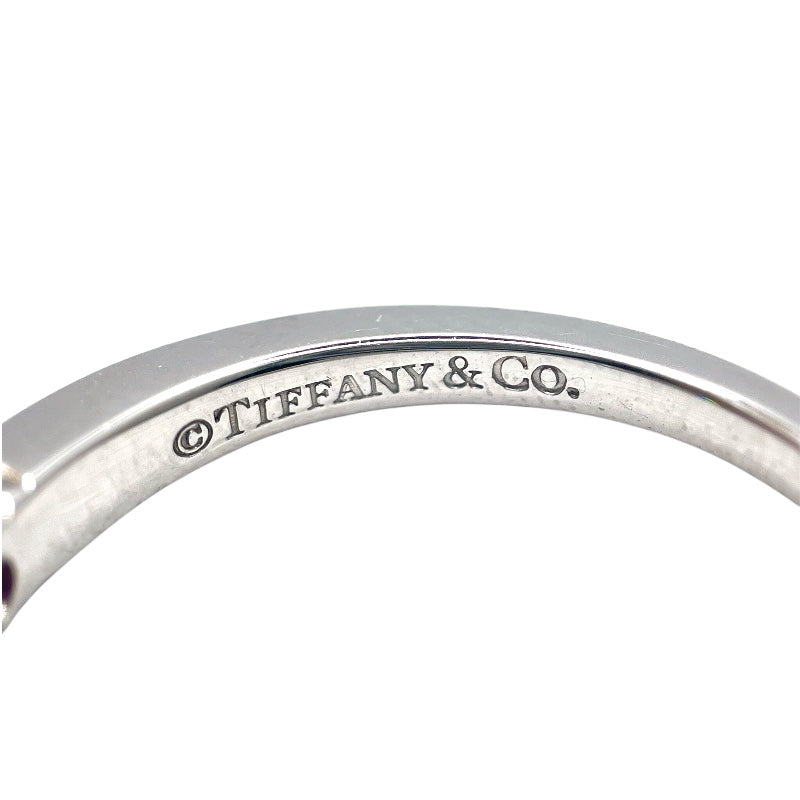 ティファニー TIFFANY＆CO エンブレイスリング Pt950/ピンクサファイヤ/ダイヤモンド ジュエリー