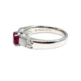 タサキ TASAKI リング プラチナ Pt900/ルビー/マザーオブパール/ダイヤモンド ジュエリー