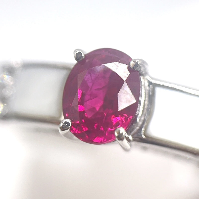 タサキ TASAKI リング プラチナ Pt900/ルビー/マザーオブパール/ダイヤモンド ジュエリー