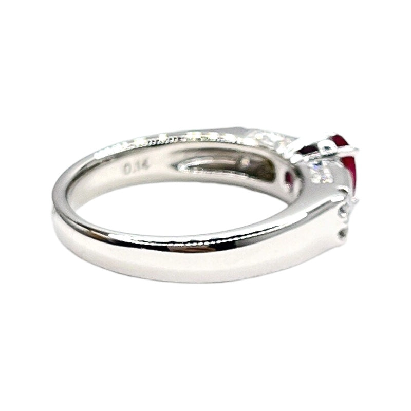 タサキ TASAKI リング プラチナ Pt900/ルビー/マザーオブパール/ダイヤモンド ジュエリー