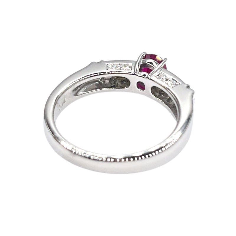 タサキ TASAKI リング プラチナ Pt900/ルビー/マザーオブパール/ダイヤモンド ジュエリー