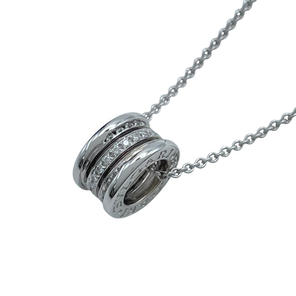 ブルガリ BVLGARI ビーゼロワンネックレスフルダイヤ ホワイトゴールド 750 ジュエリー