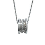 ブルガリ BVLGARI ビーゼロワンネックレスフルダイヤ ホワイトゴールド 750 ジュエリー