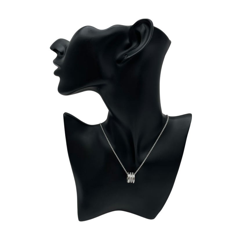 ブルガリ BVLGARI ビーゼロワンネックレスフルダイヤ ホワイトゴールド 750 ジュエリー