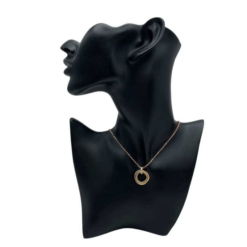 カルティエ Cartier トリニティダイヤネックレス ゴールドxピンクゴールドxホワイトゴールド 750 ジュエリー