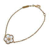 ヴァンクリーフ＆アーペル Van Cleef & Arpels ラッキースプリングプラムブロッサムブレス ピンクゴールド Au750 マザー オブ パール ジュエリー