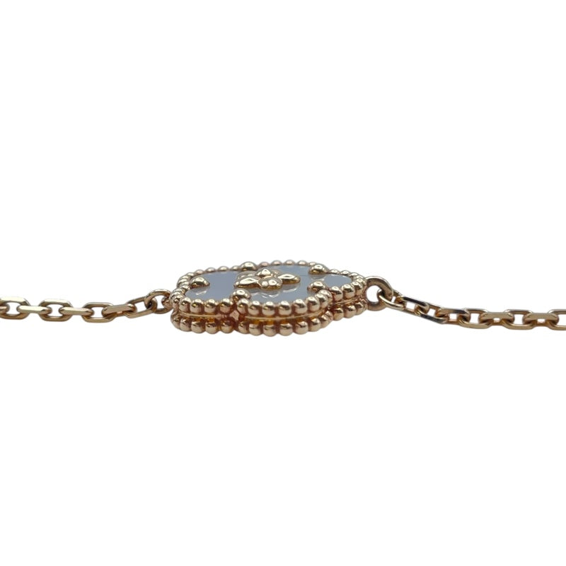 ヴァンクリーフ＆アーペル Van Cleef & Arpels ラッキースプリングプラムブロッサムブレス ピンクゴールド Au750 マザー オブ パール ジュエリー
