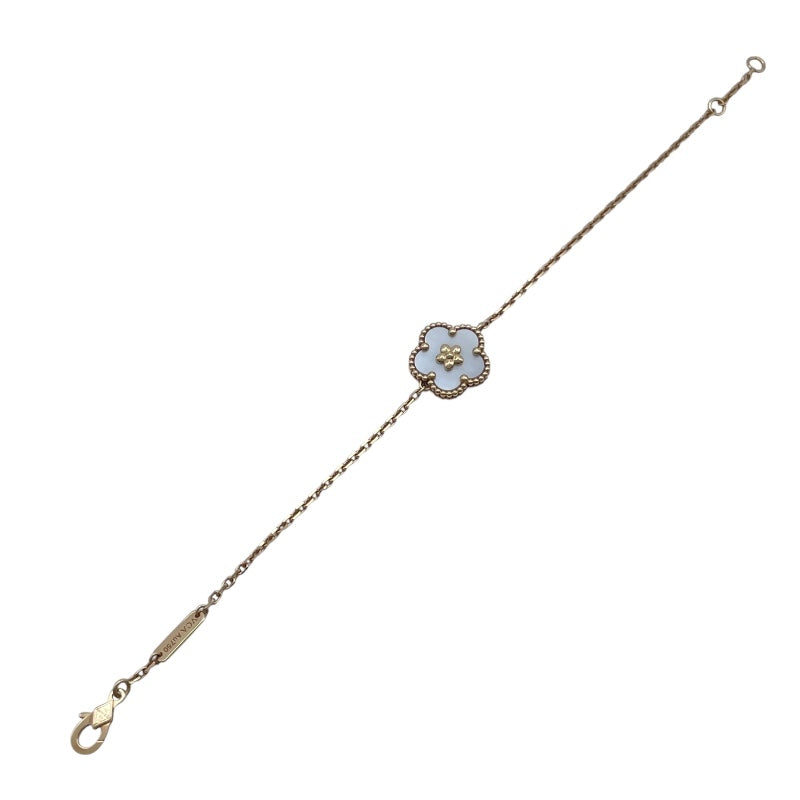 ヴァンクリーフ＆アーペル Van Cleef & Arpels ラッキースプリングプラムブロッサムブレス ピンクゴールド Au750 マザー オブ パール ジュエリー