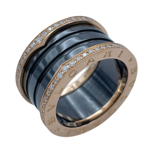 ブルガリ BVLGARI ビーゼロワンリング4バンド(M) ピンクゴールド Au750 ジュエリー
