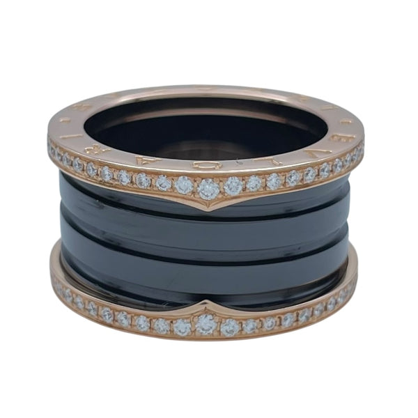ブルガリ BVLGARI ビーゼロワンリング4バンド(M) ピンクゴールド Au750 ジュエリー