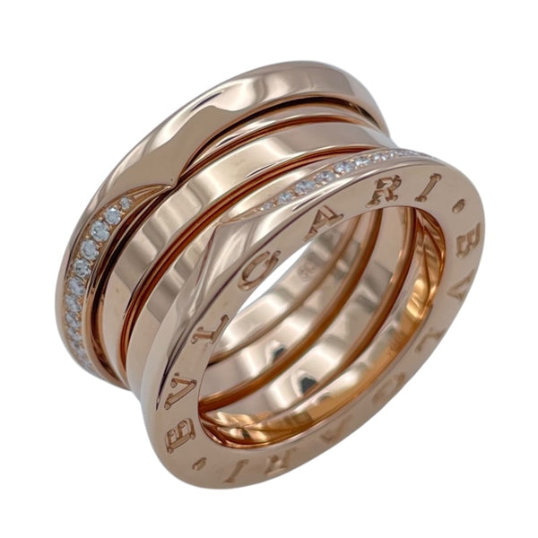 ブルガリ BVLGARI ビーゼロワンリング3バンド(S) ピンクゴールド Au750 ジュエリー