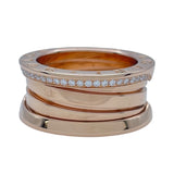 ブルガリ BVLGARI ビーゼロワンリング3バンド(S) ピンクゴールド Au750 ジュエリー